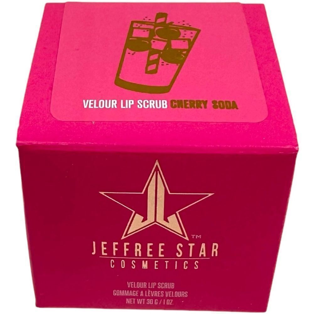 Jeffree Star Cosmetics Velour Lip Scrub in Cherry Soda NWT